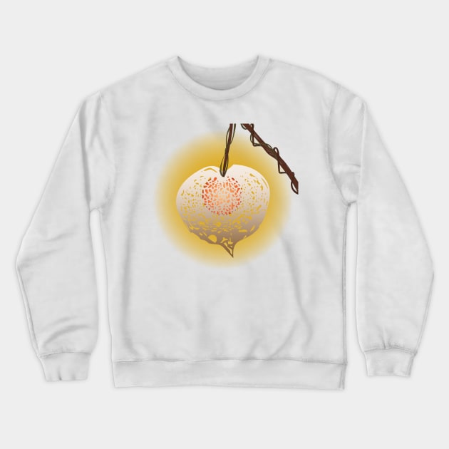 Large Glowing Chinese Lantern w/ Stem Crewneck Sweatshirt by Jgeivett